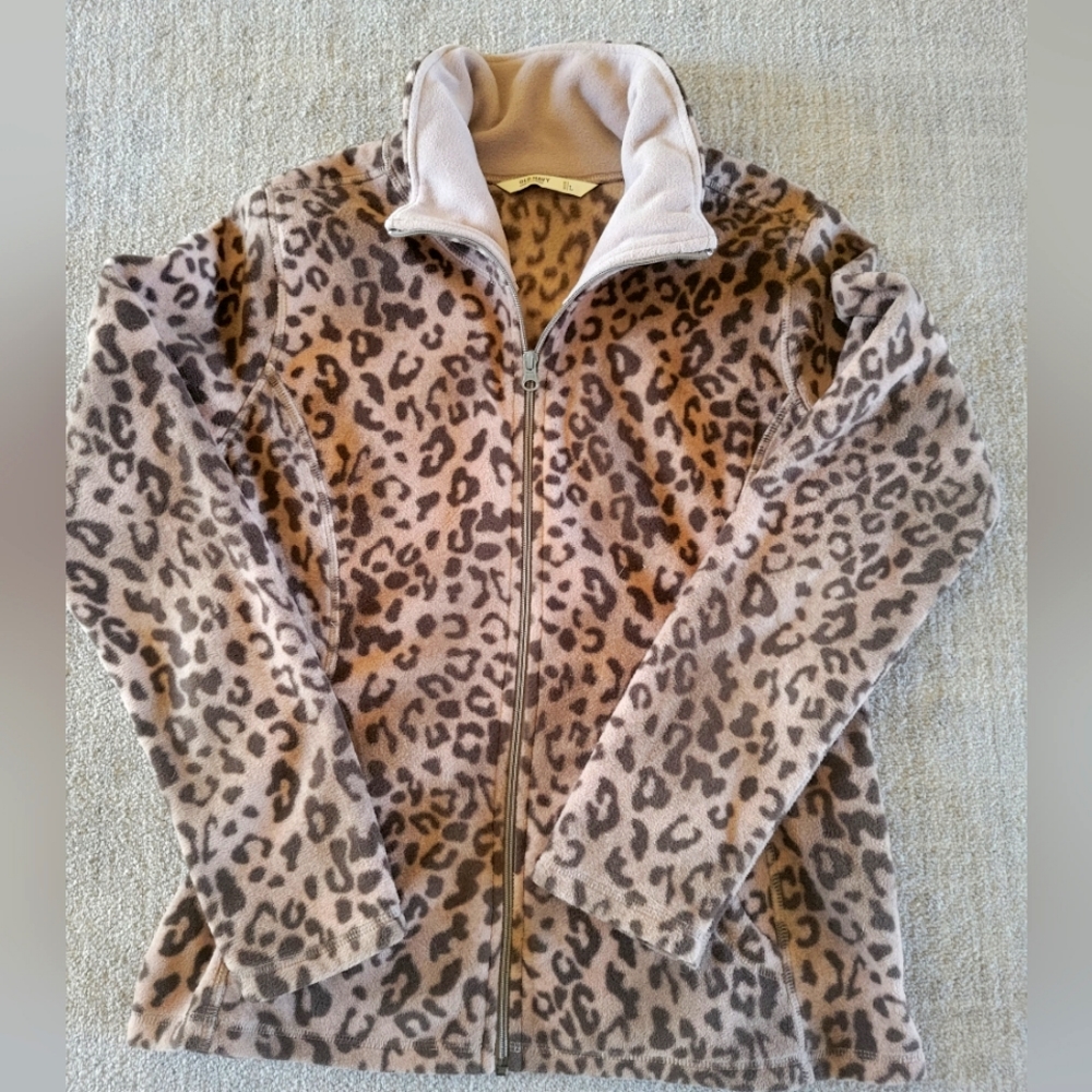 Womens Old Navy Fleece Zip-Up Jacket, Large, Like New